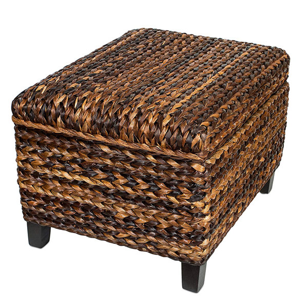Bay Isle Home Killingly Rattan Storage Ottoman & Reviews Wayfair
